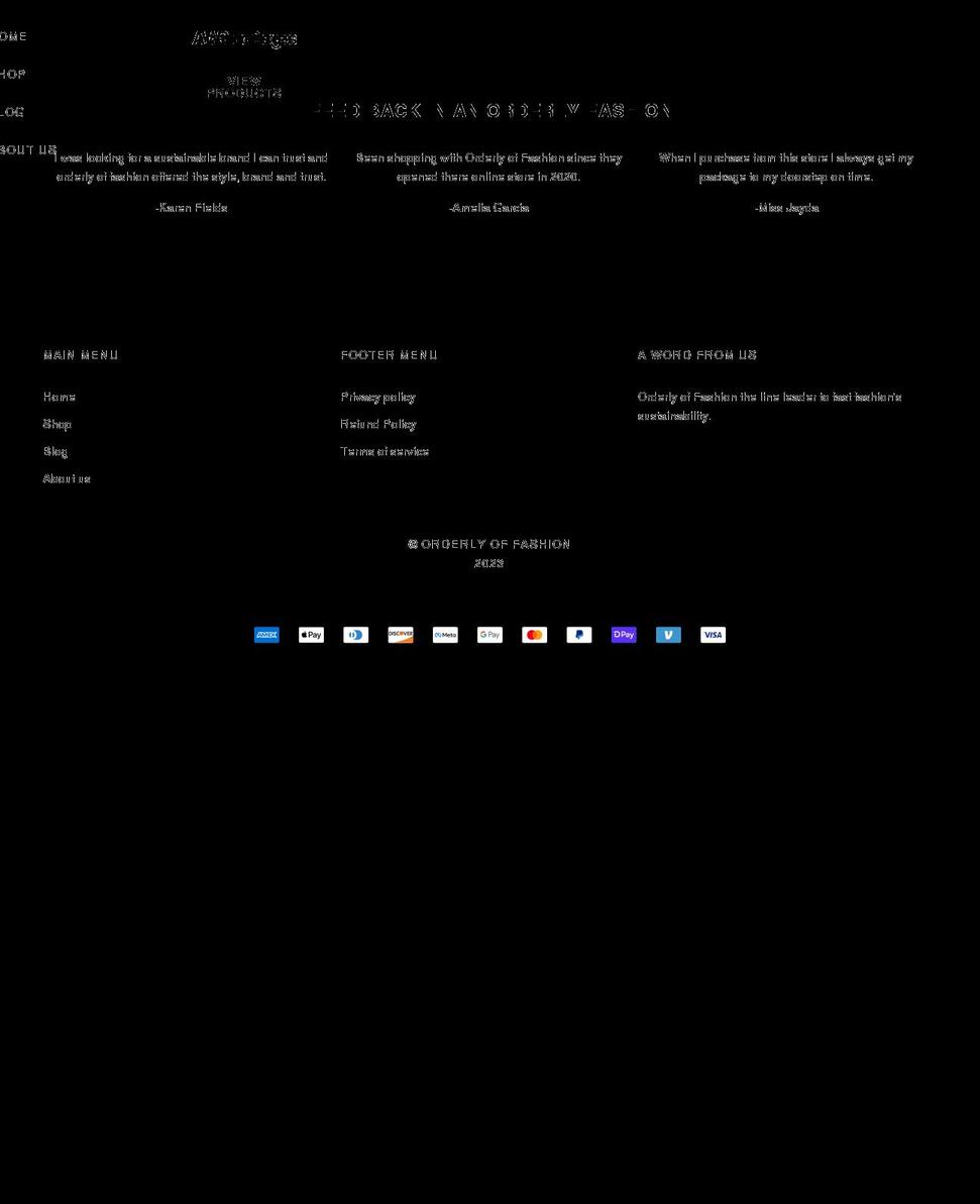 orderlyfashion.shop shopify website screenshot