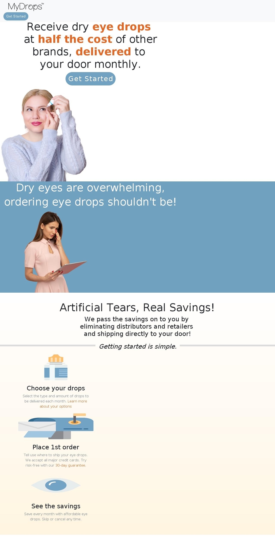 ordermydrops.com — Shopify storefront screenshot