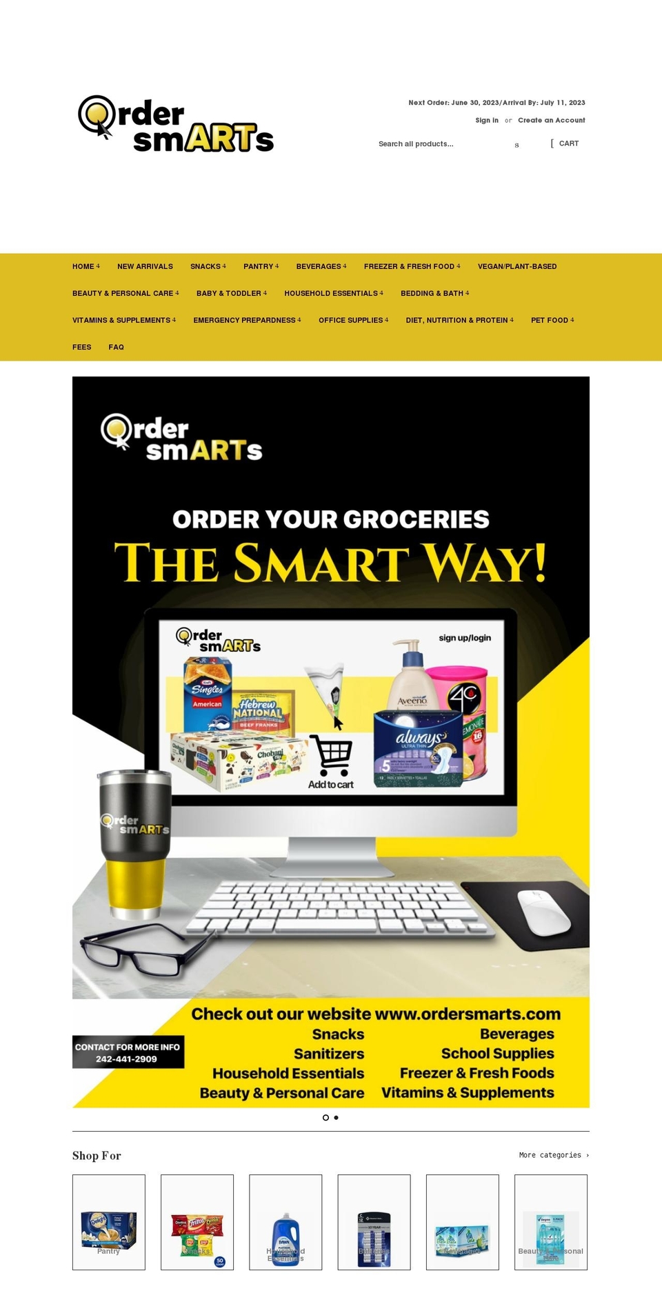 ordersmarts.com shopify website screenshot
