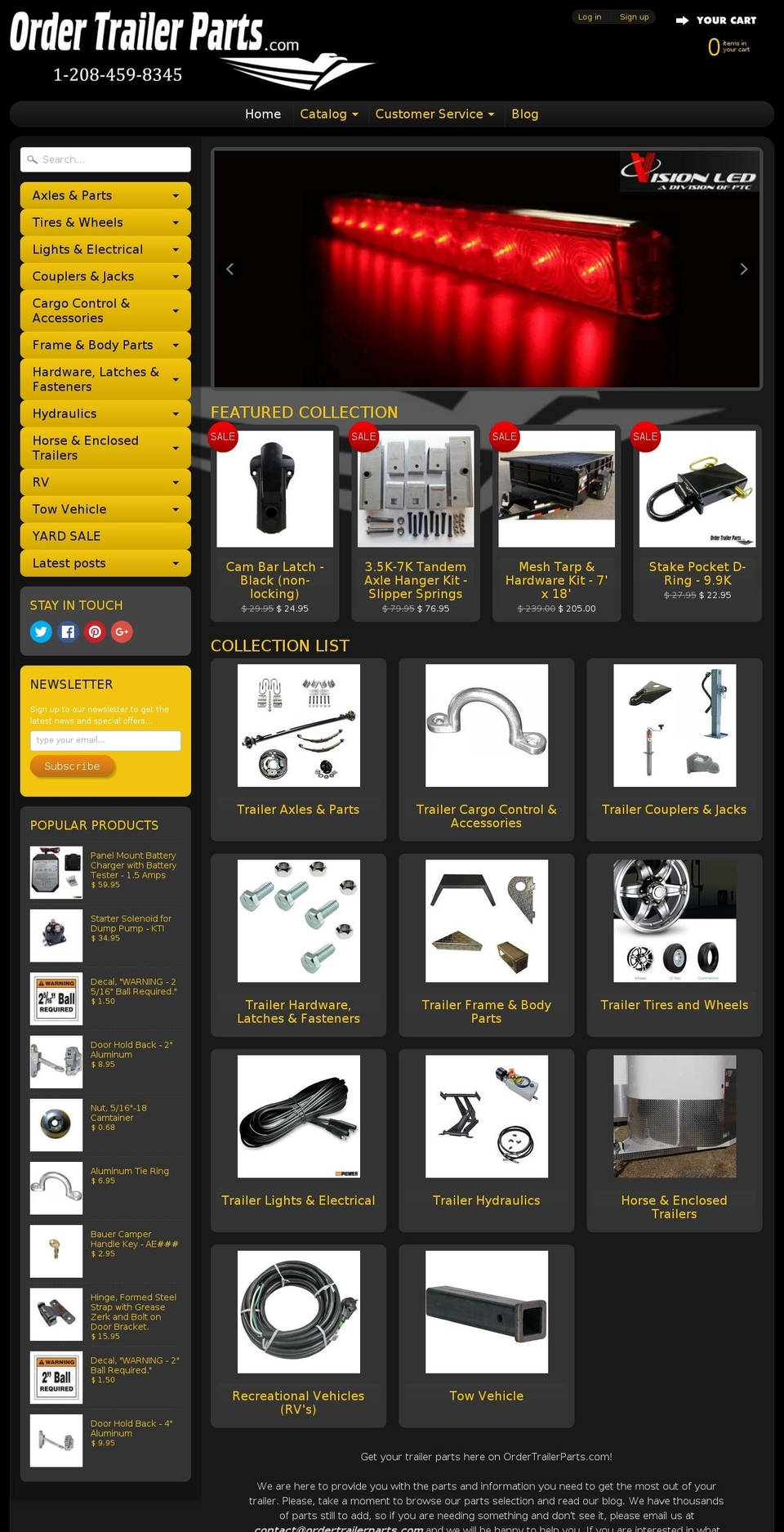 ordersoonerparts.com — Shopify storefront screenshot