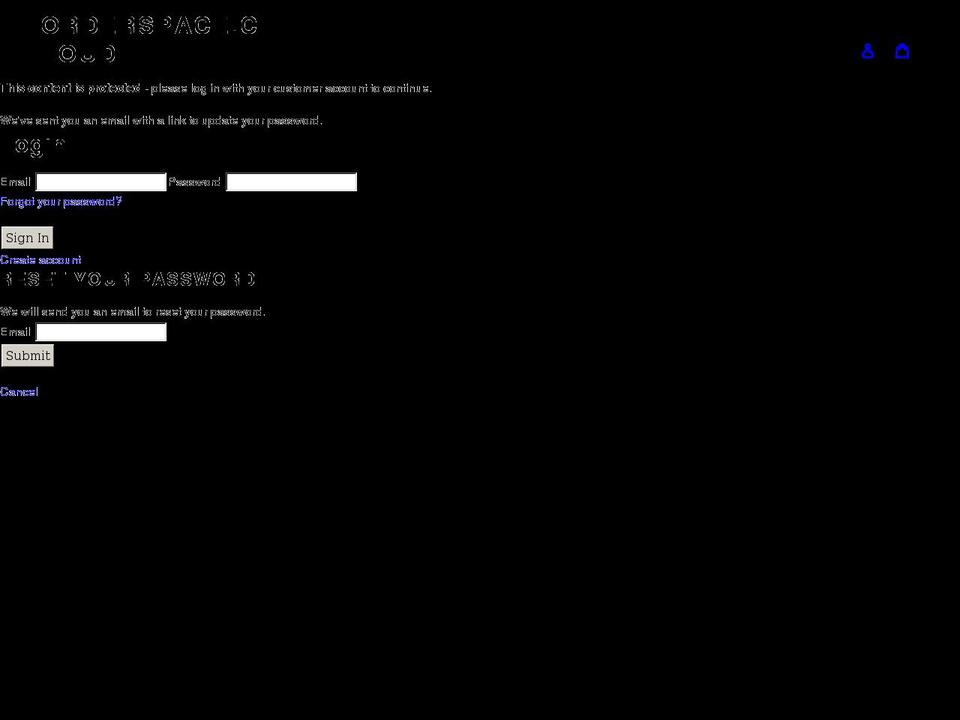 orderspace.cloud shopify website screenshot