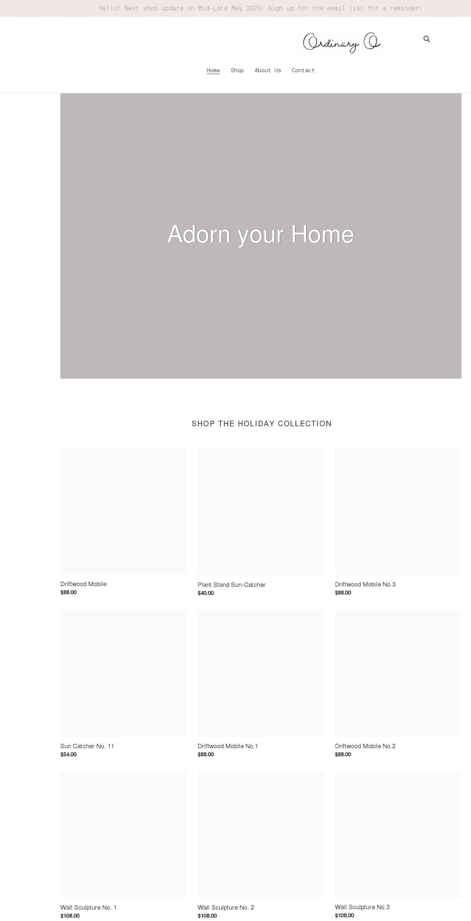 ordinaryo.com shopify website screenshot