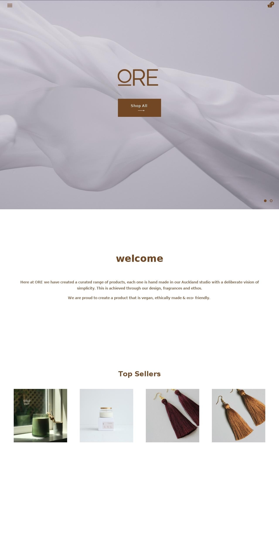 oredesignco.com — Shopify storefront screenshot
