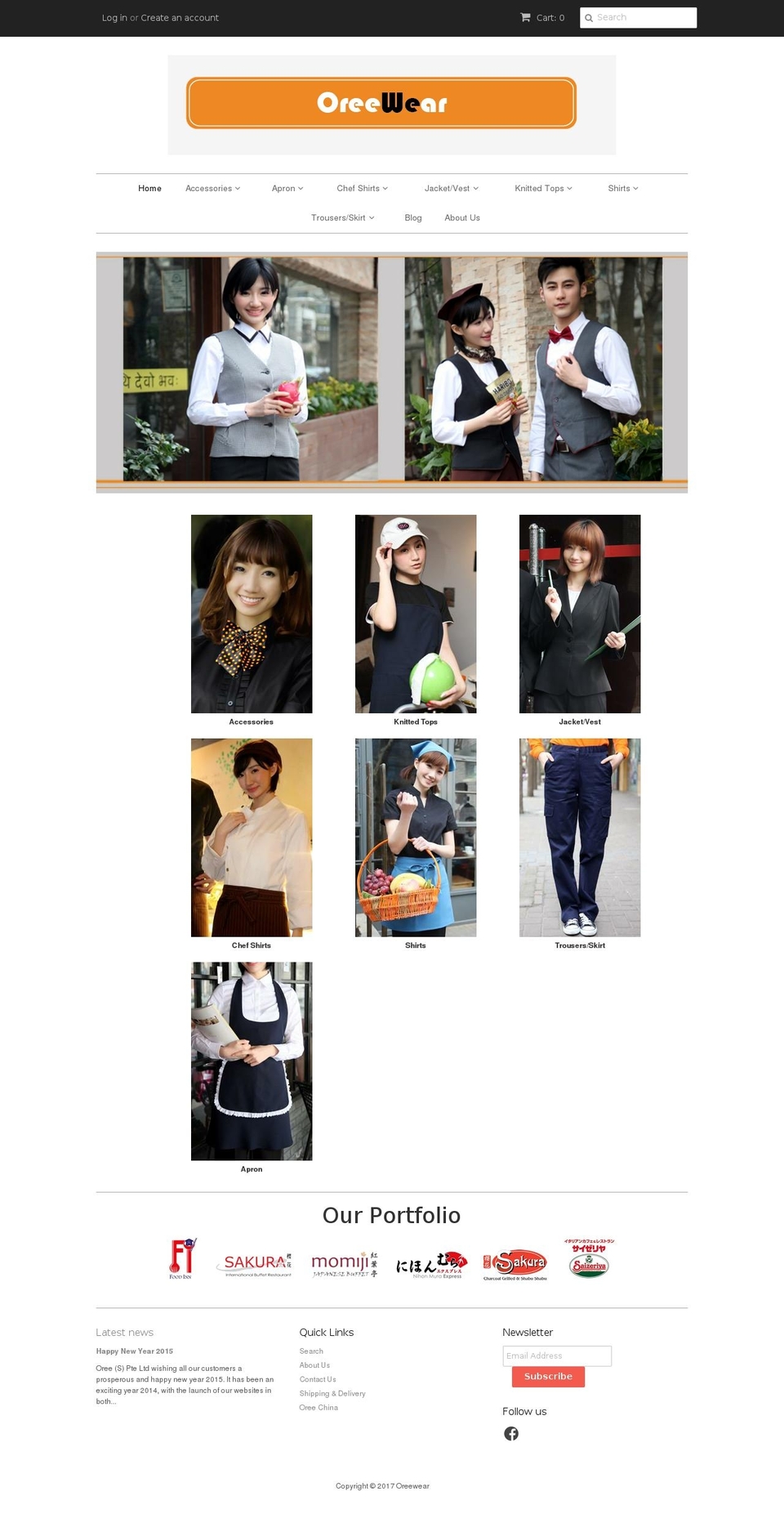 oreewear.com shopify website screenshot