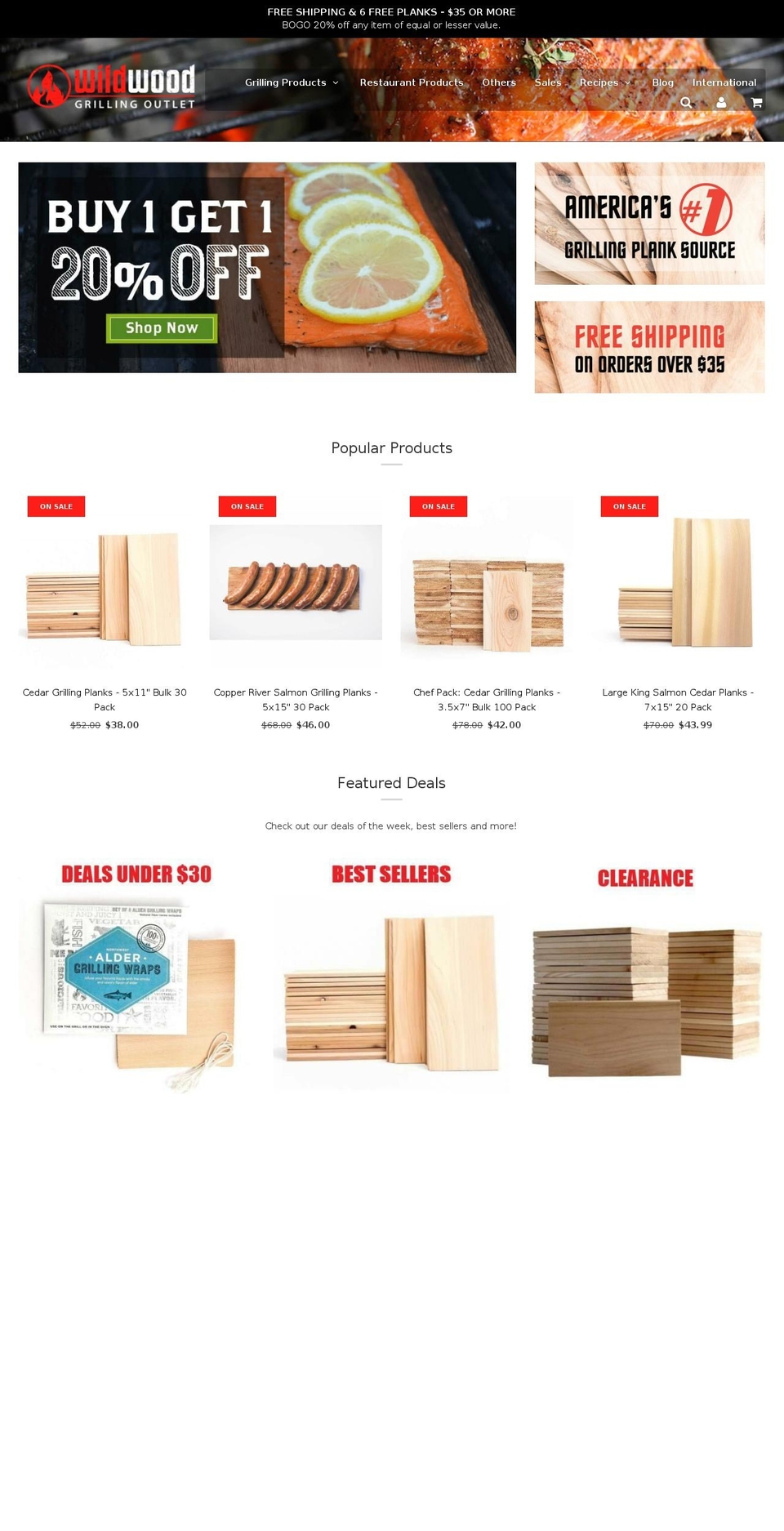 oregoncedargrill.com — Shopify storefront screenshot