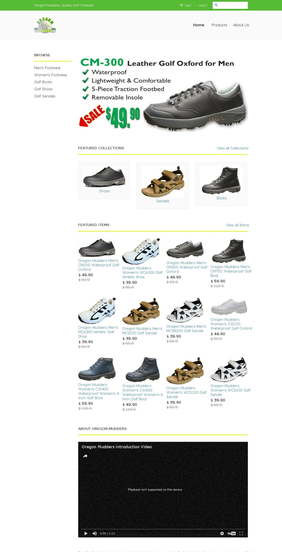 oregonmudders.com shopify website screenshot