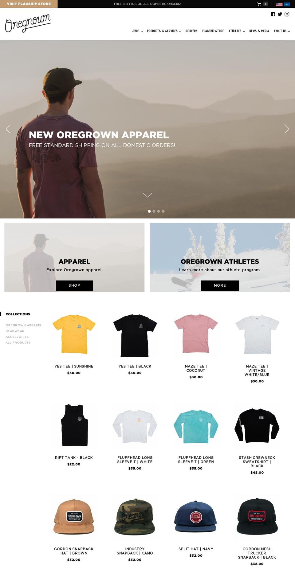 oregrownstore-theme Shopify theme site example oregrownweed.com