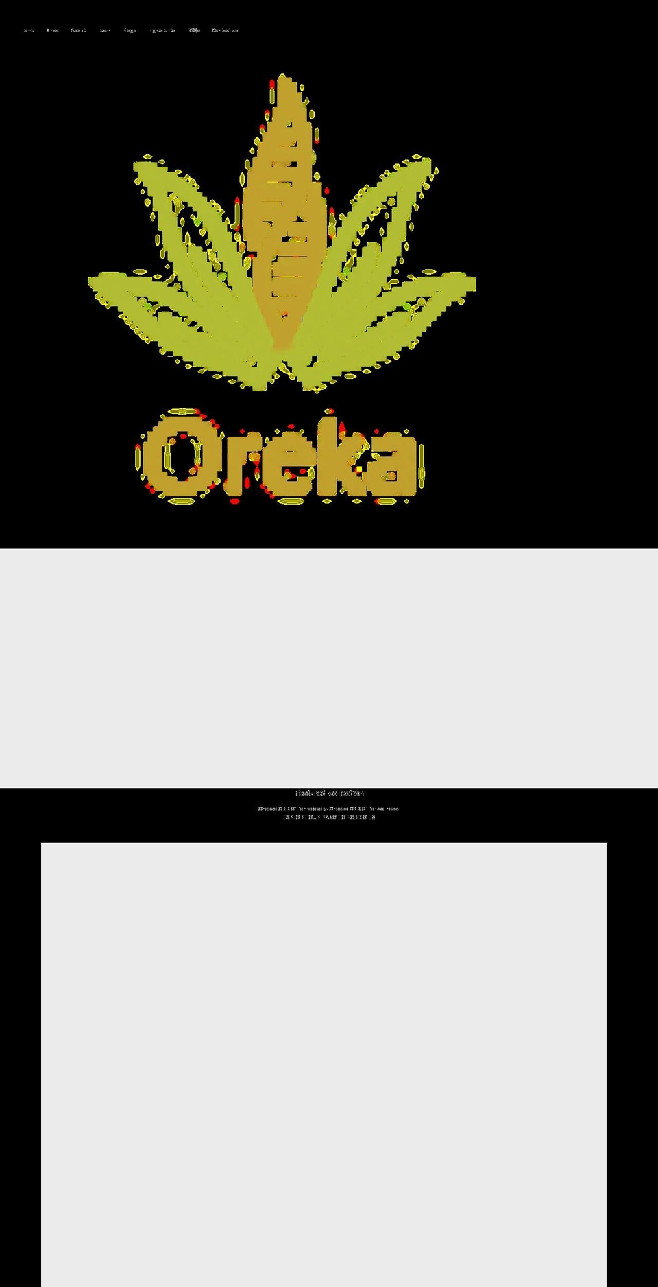 orekacbd.com shopify website screenshot