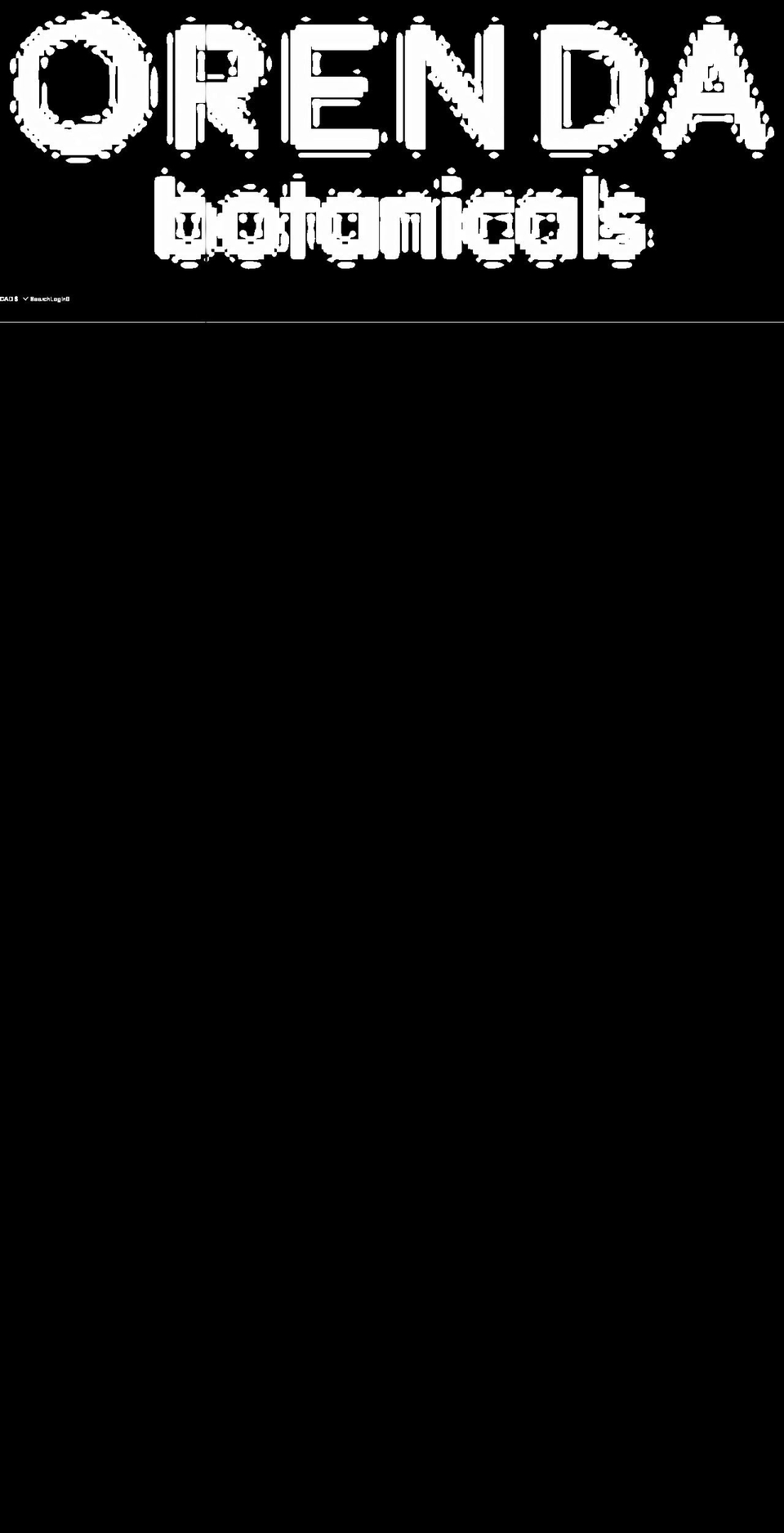 orendabotanicals.com shopify website screenshot