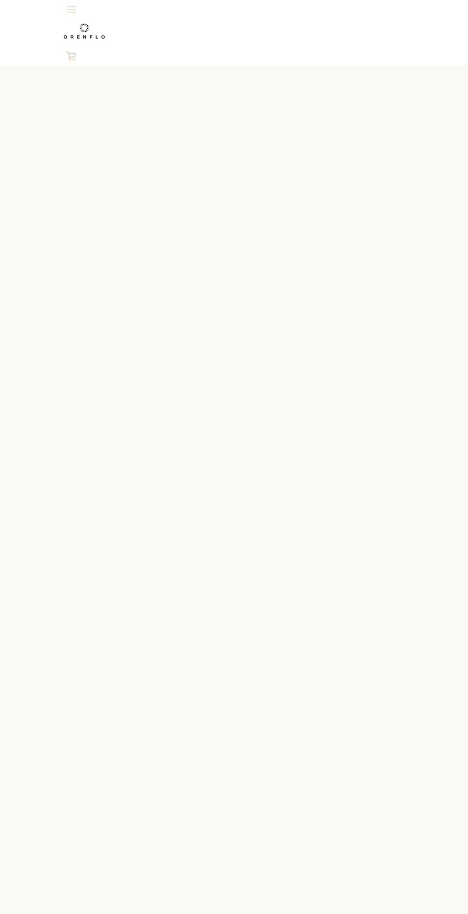 orenflo.com shopify website screenshot