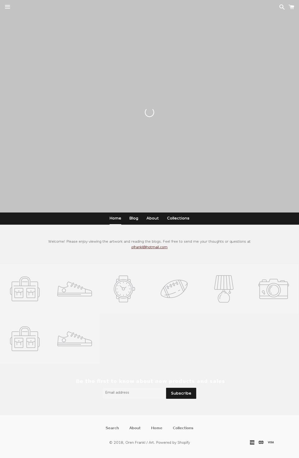 orenfrankl.com shopify website screenshot
