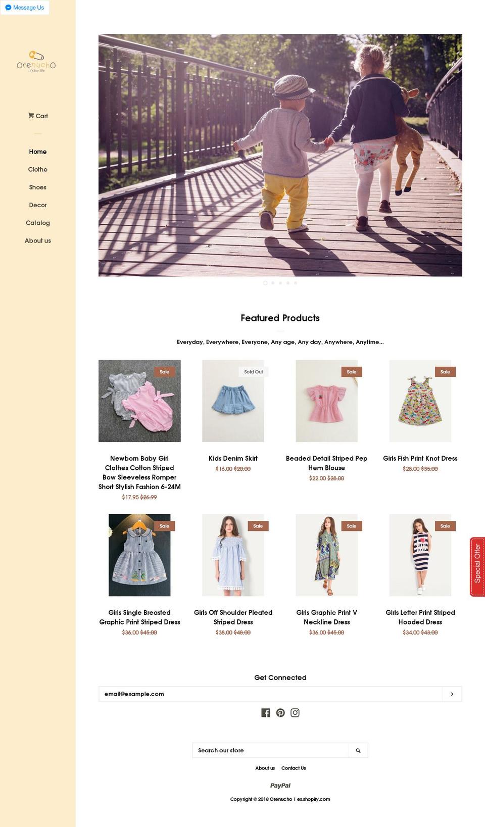 orenucho.com — Shopify storefront screenshot