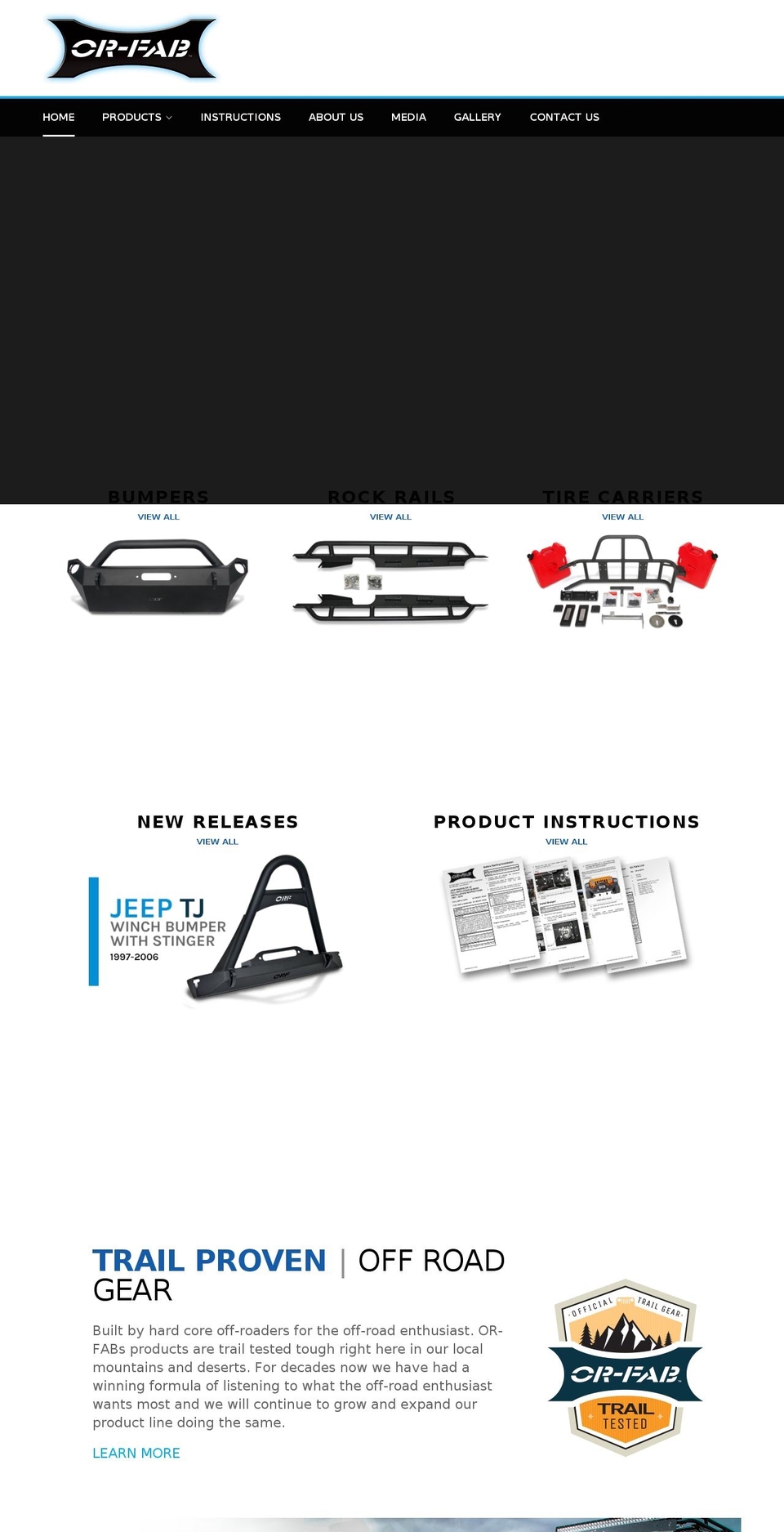 orfab.com shopify website screenshot