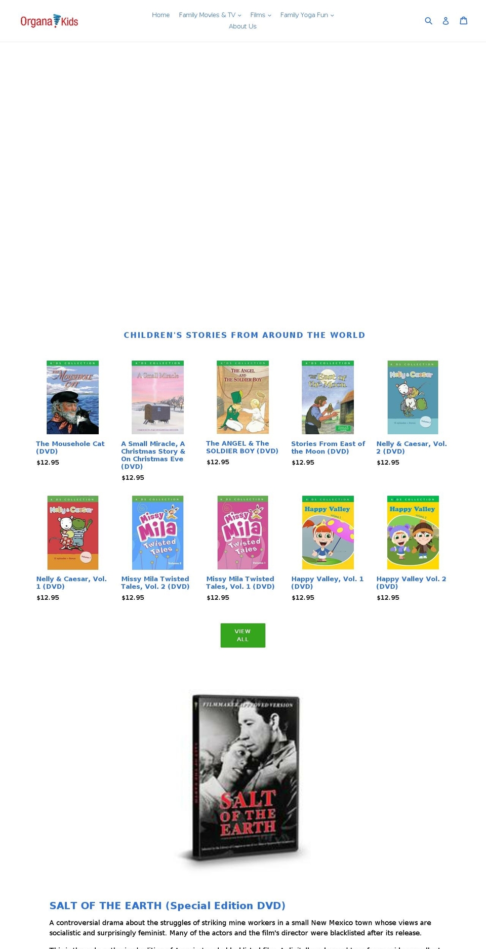 Alita Debut Shopify theme site example organawest.com