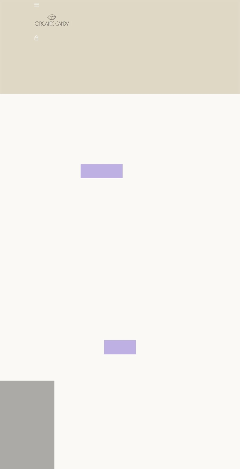 organic-candy.com — Shopify storefront screenshot