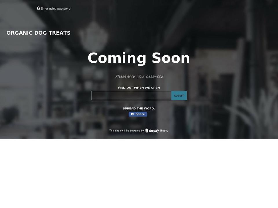 organicdogtreats.com — Shopify storefront screenshot