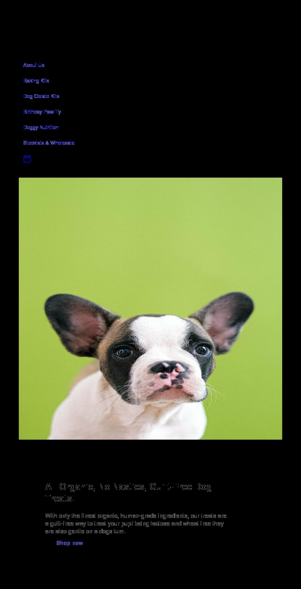 organicdogtreatsaustralia.com shopify website screenshot