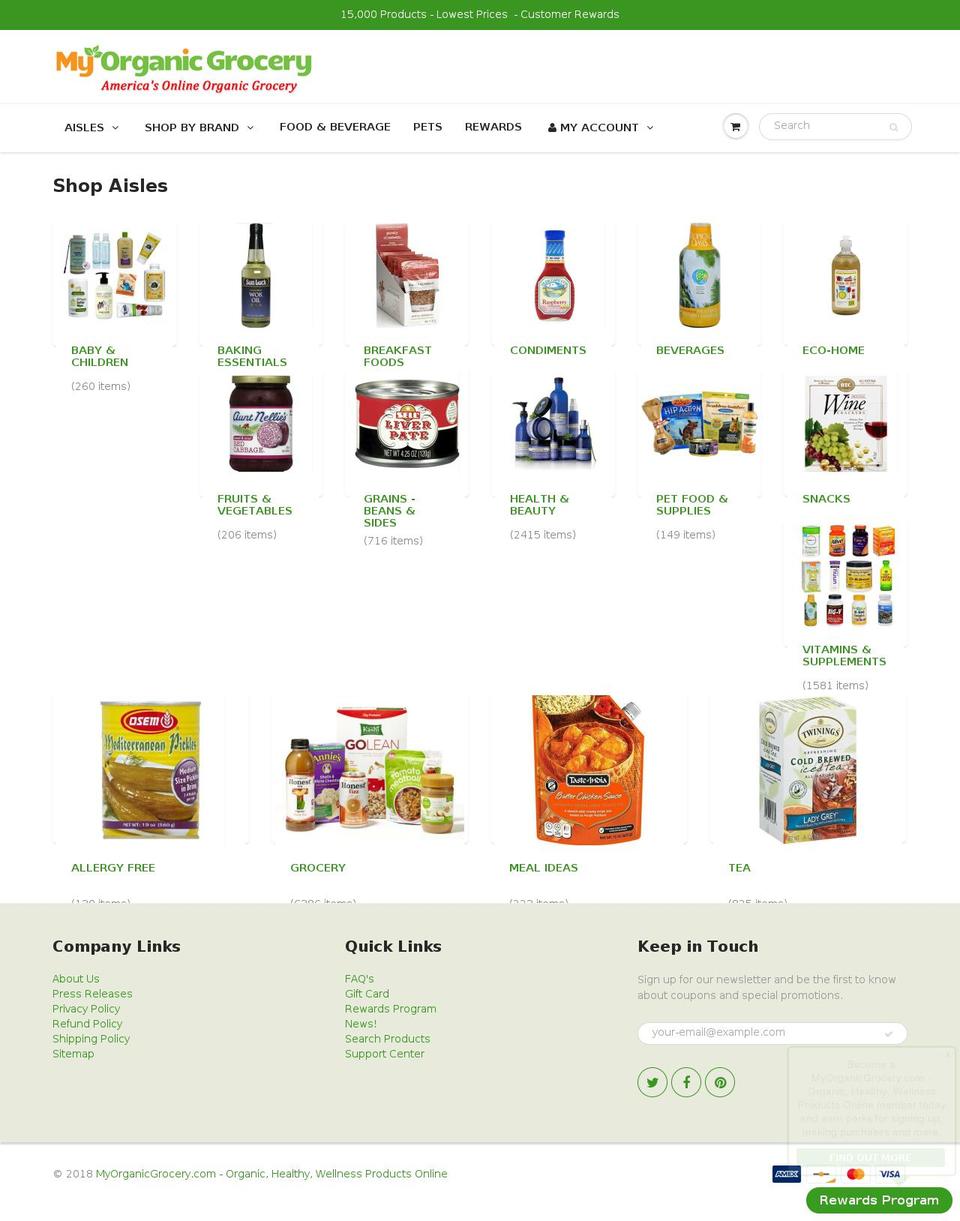 organicdryfoods.com — Shopify storefront screenshot