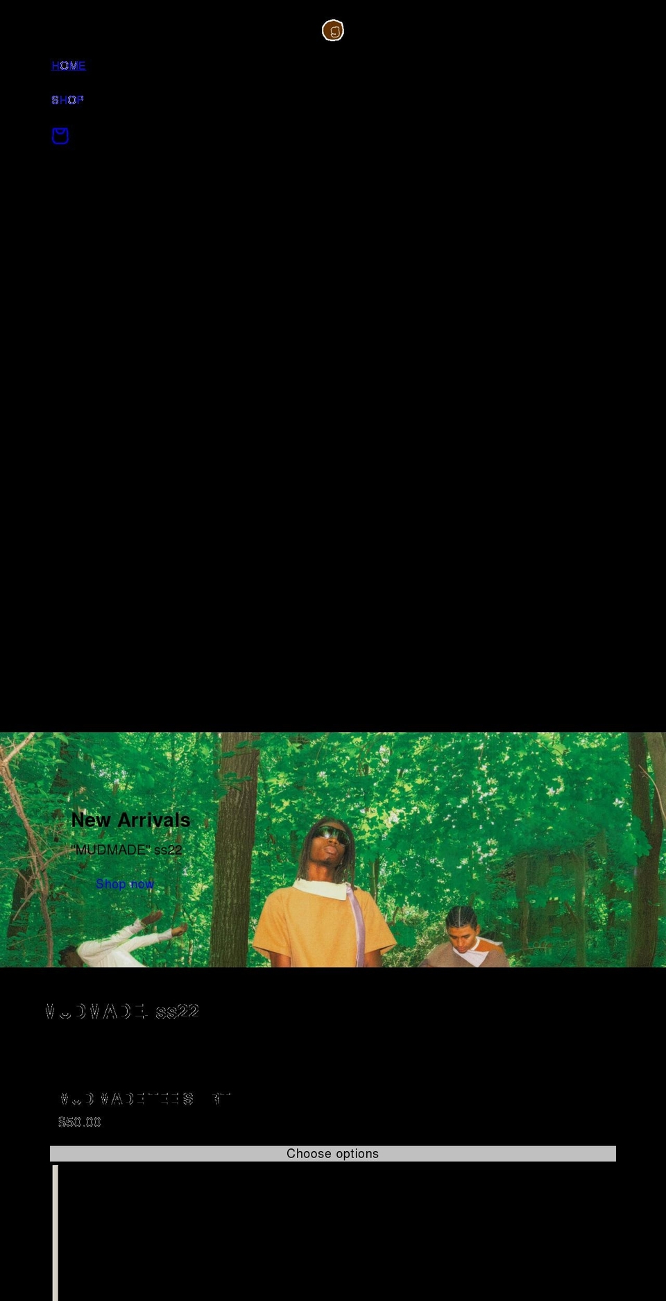 organicgarmentz.com shopify website screenshot