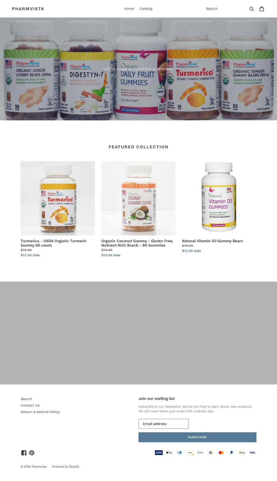 organicgummys.com shopify website screenshot