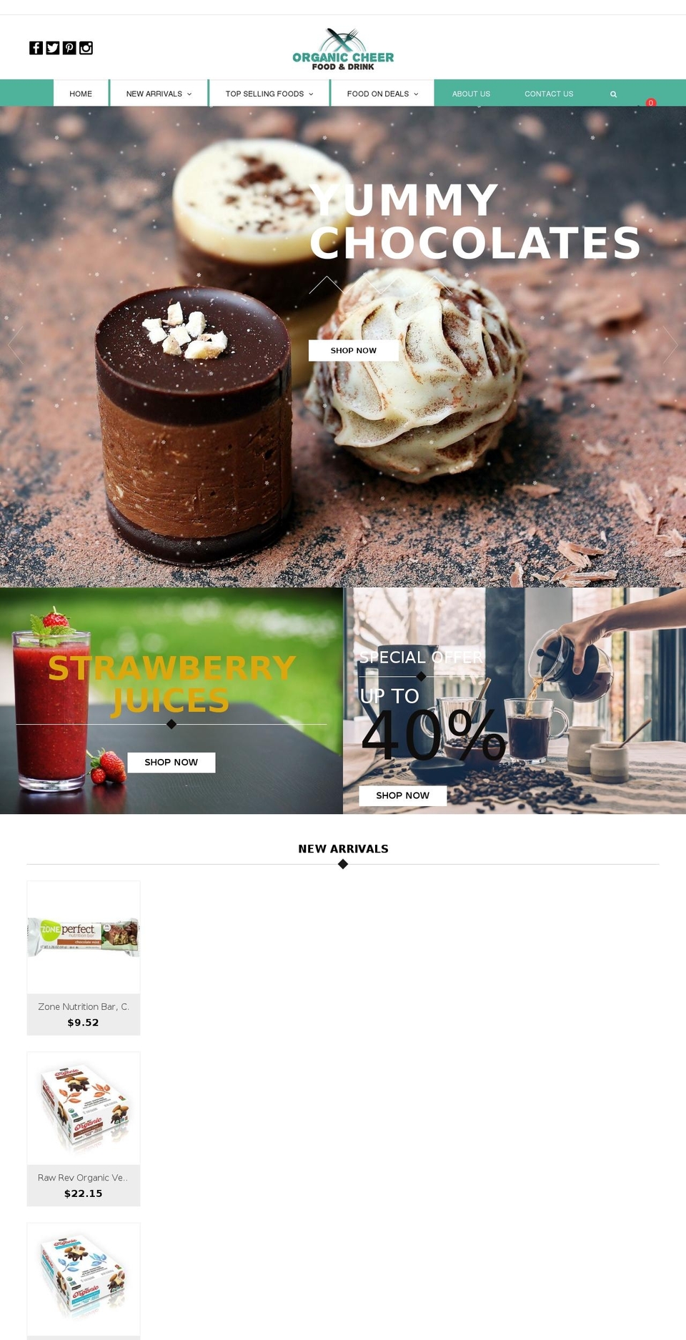 Design #1 Shopify theme site example organicheer.com