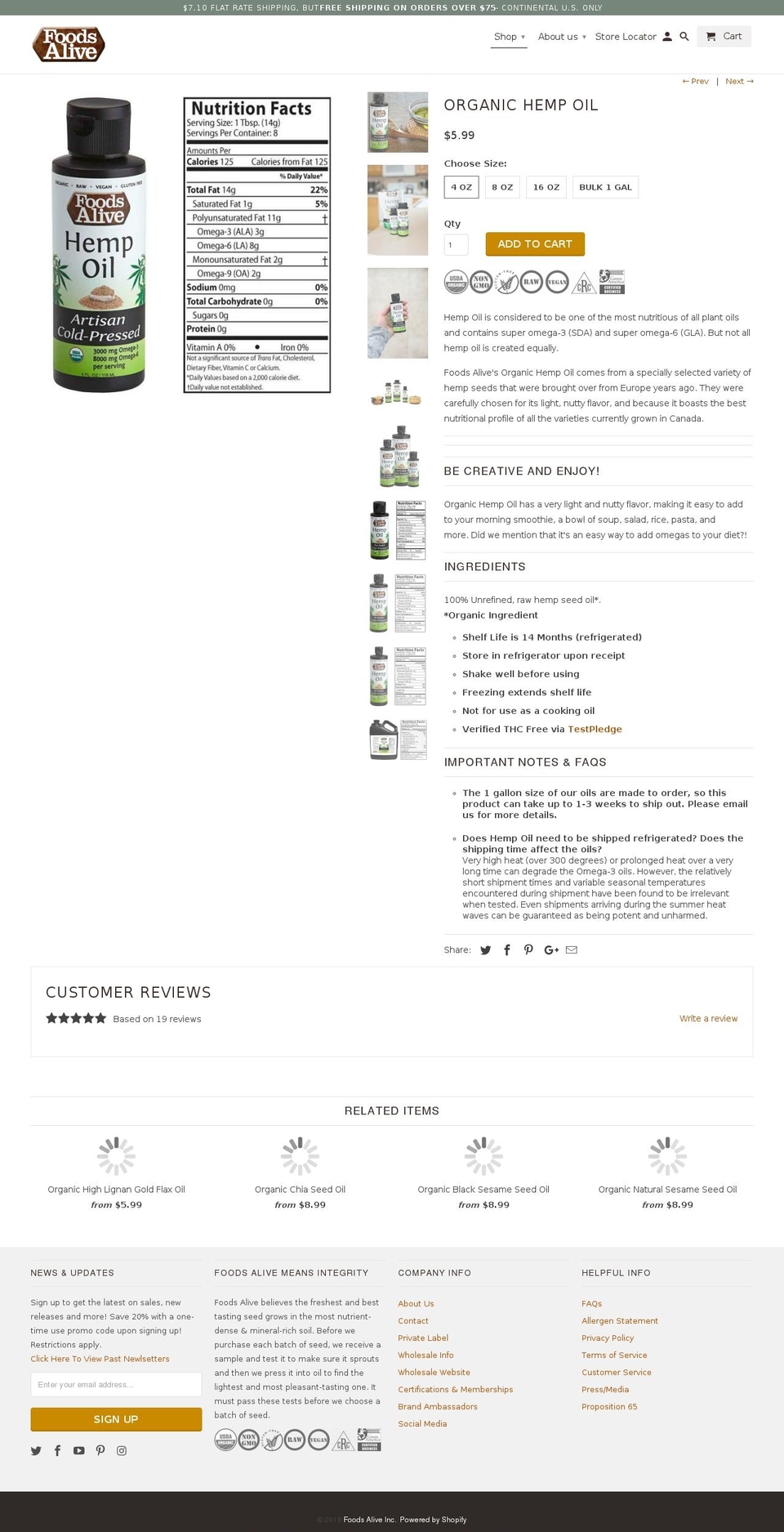 organichempoil.com — Shopify storefront screenshot