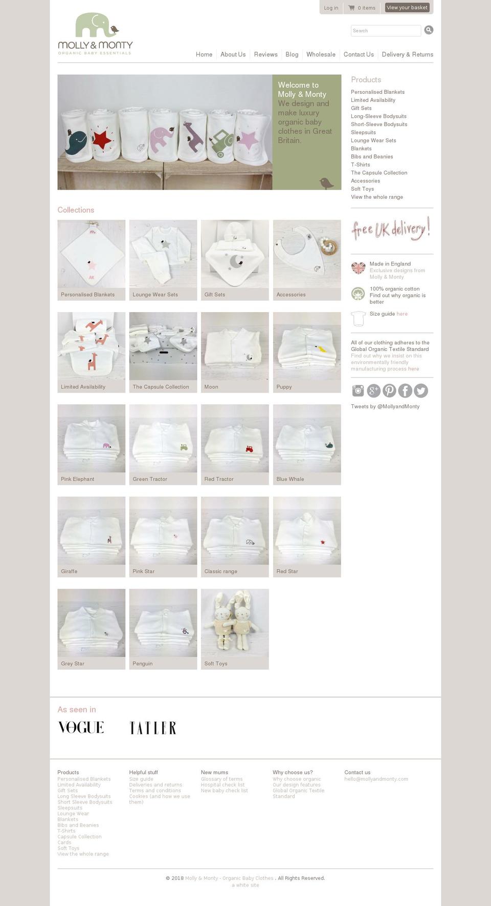 organicnappycakes.com — Shopify storefront screenshot