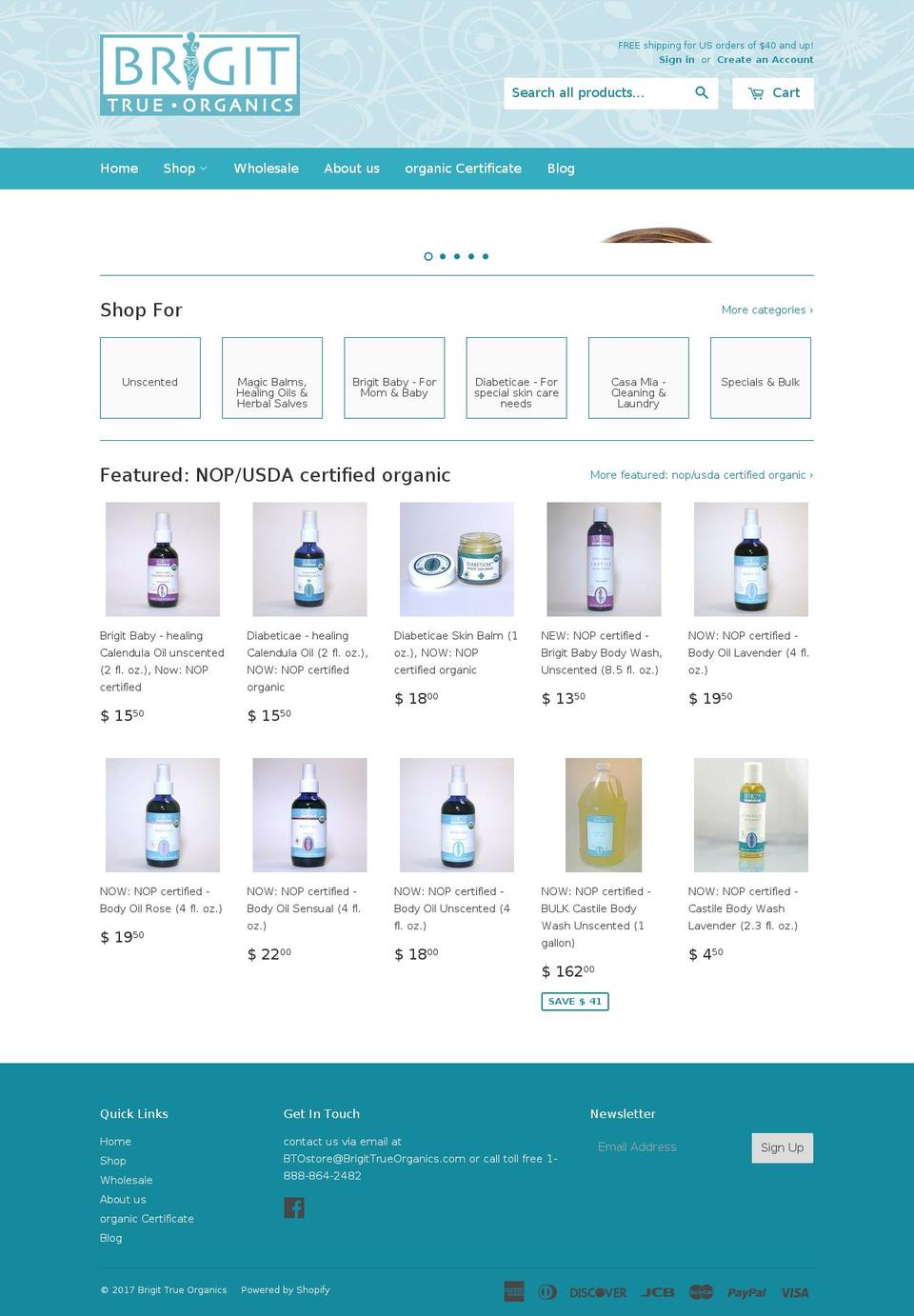 organicoliveoilskincare.com shopify website screenshot