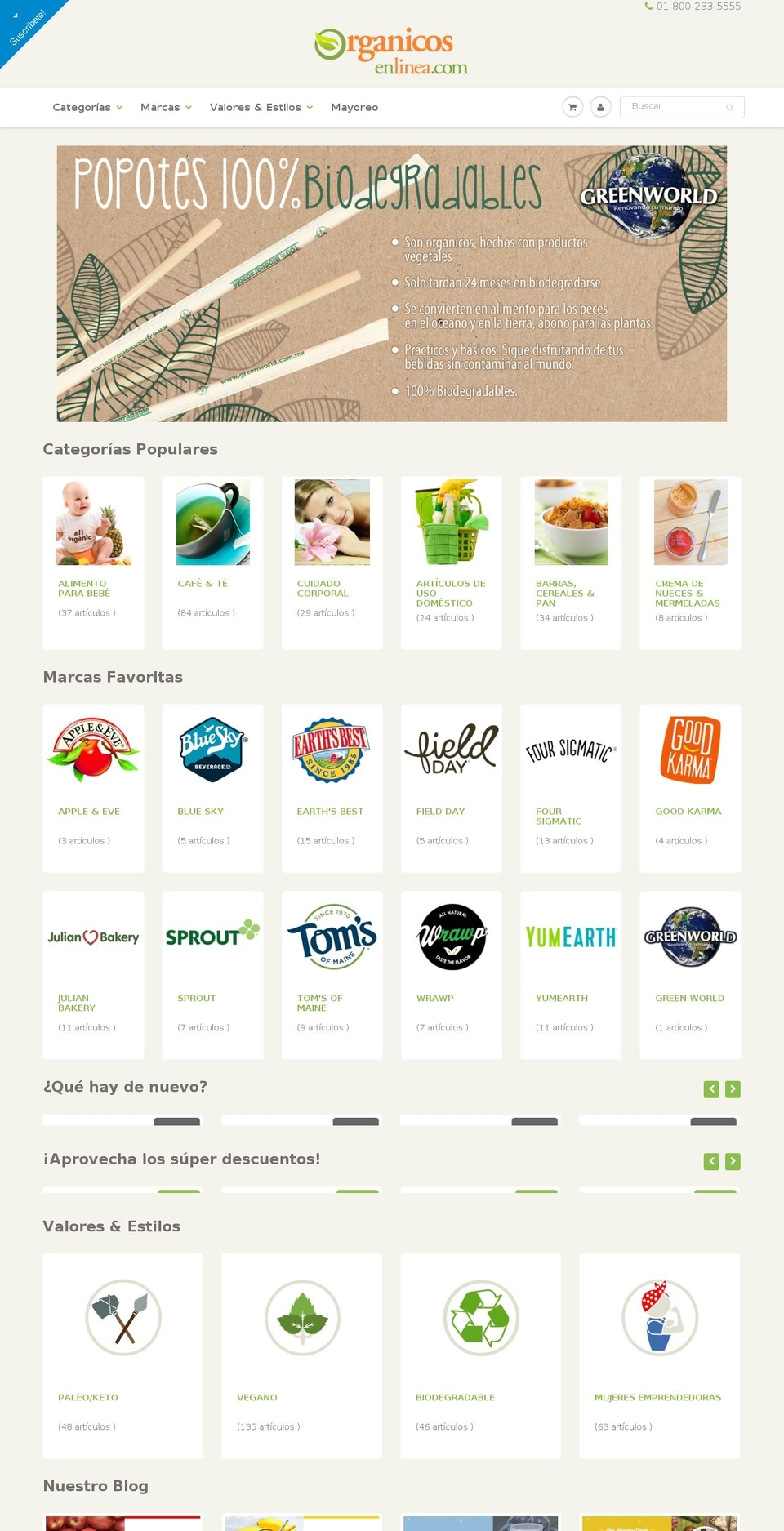 organicos-enlinea.myshopify.com shopify website screenshot
