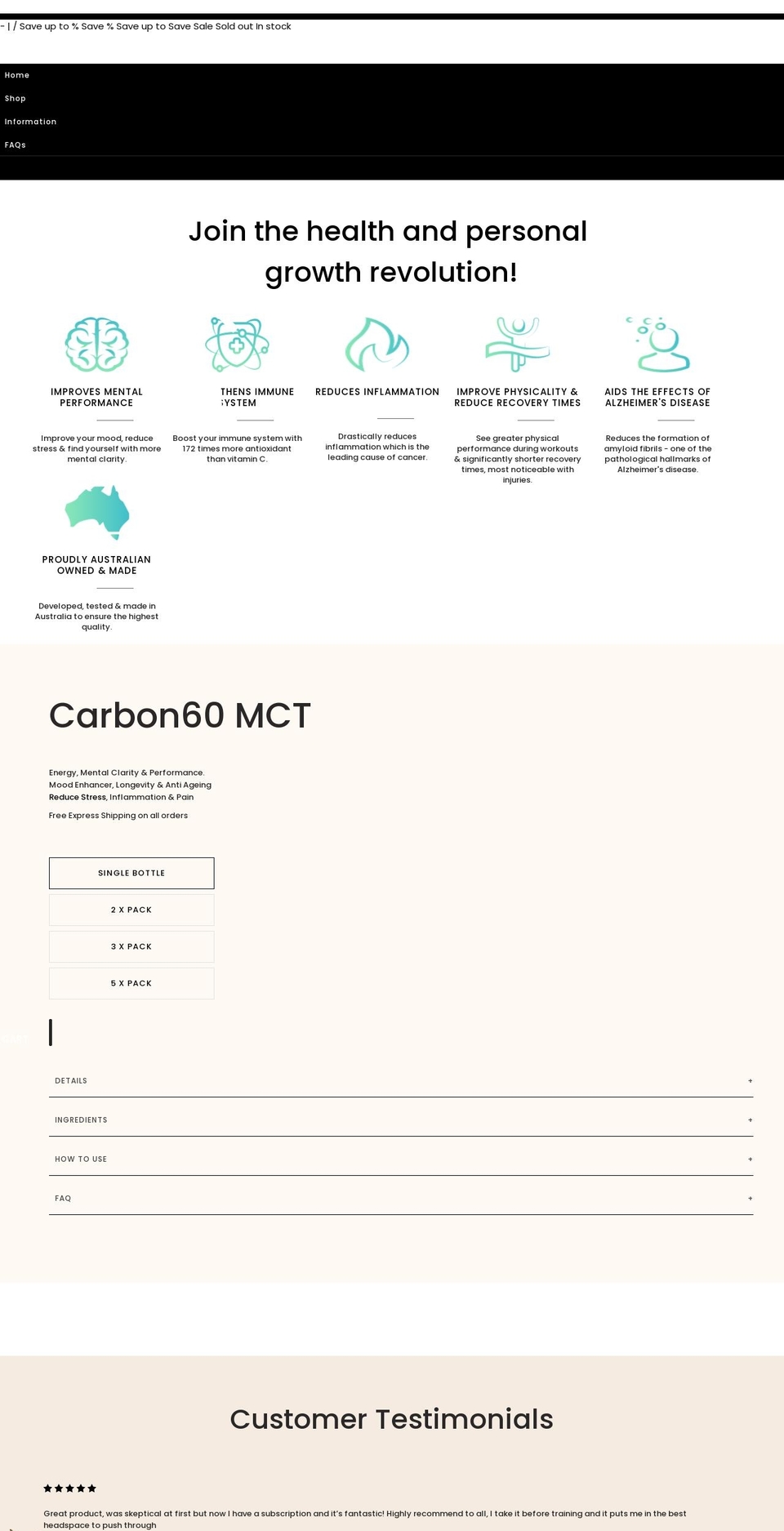 organicreflection.com shopify website screenshot