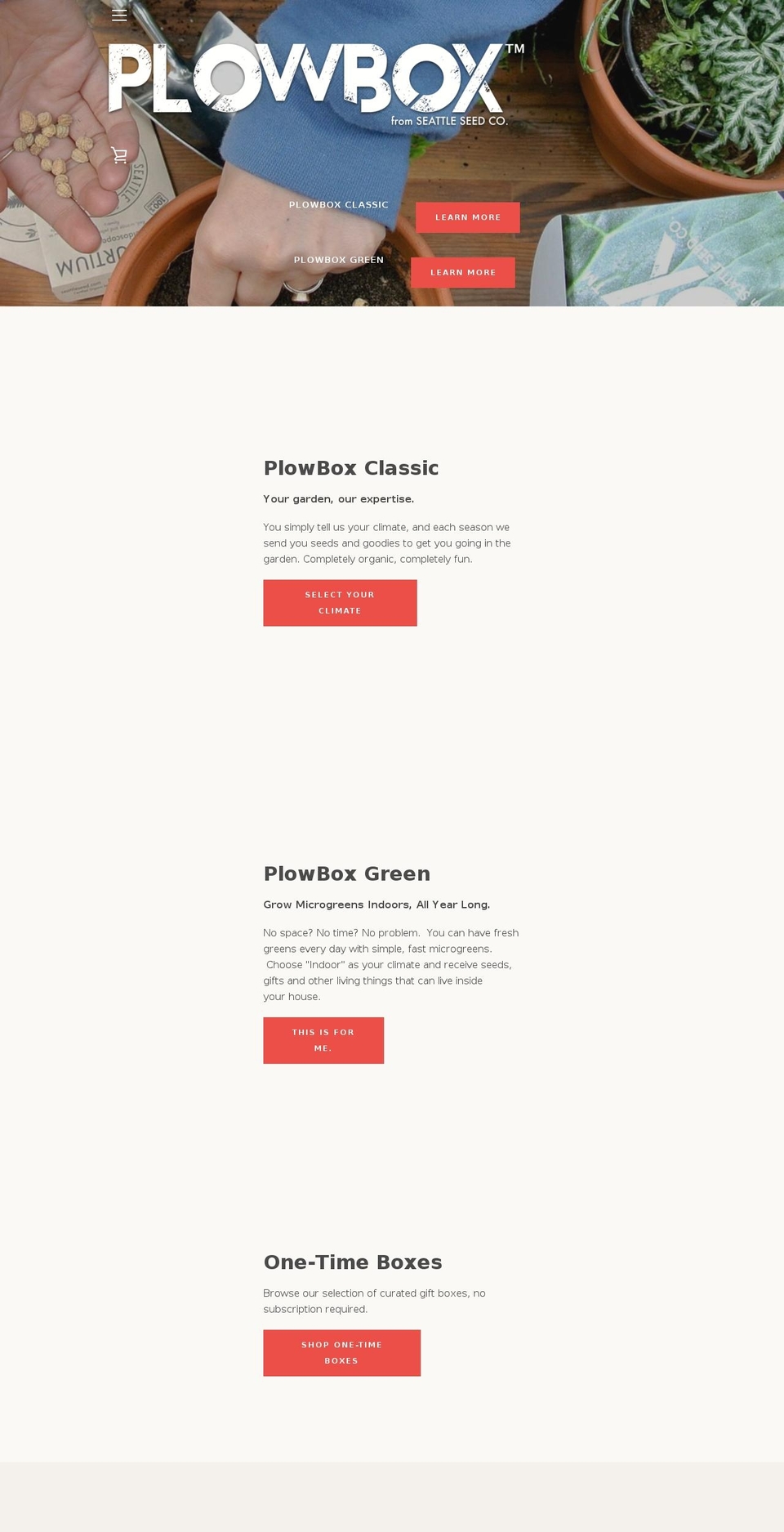 organicseedclub.com — Shopify storefront screenshot