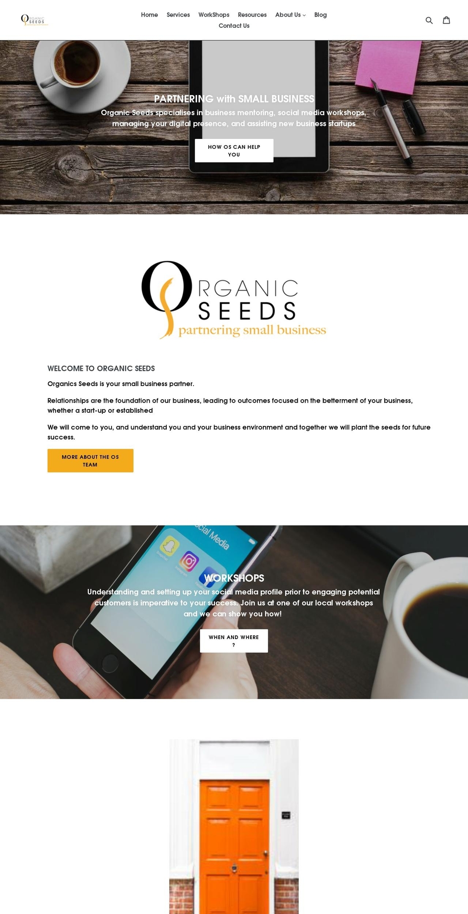 organicseeds.com.au shopify website screenshot