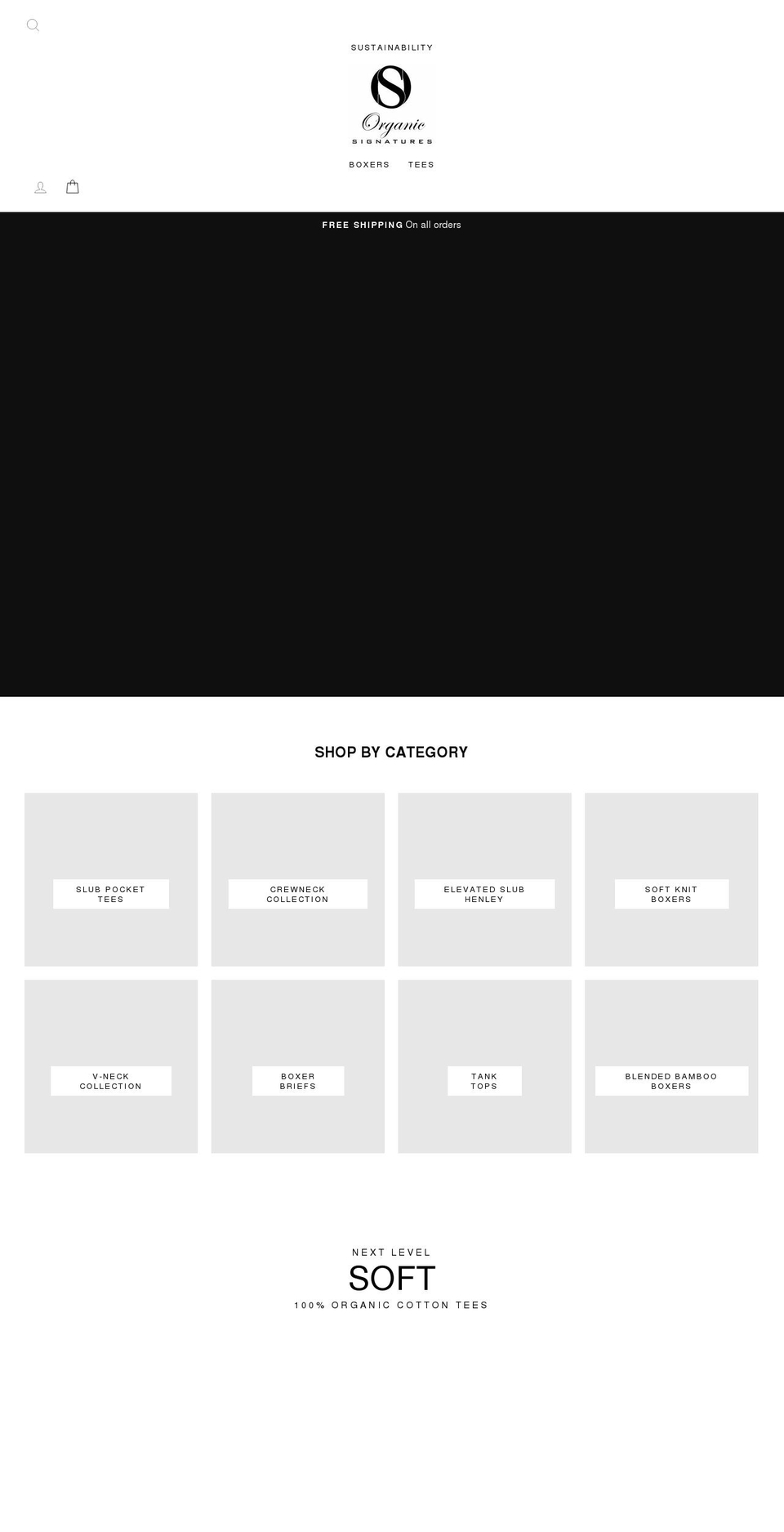 organicsignatures.com — Shopify storefront screenshot