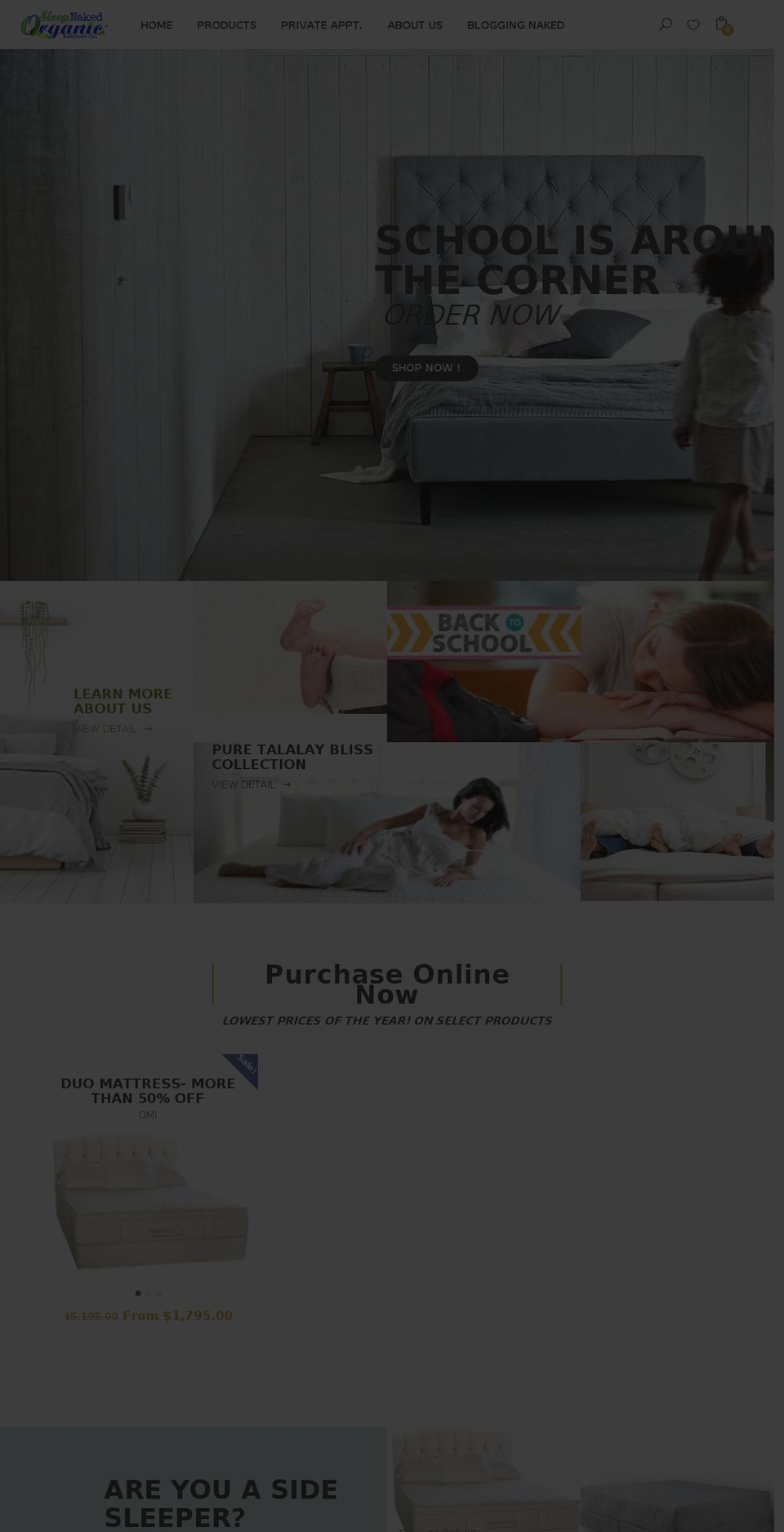 organicslumber.com — Shopify storefront screenshot