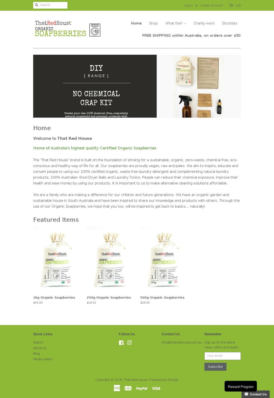 organicsoapberries.com.au shopify website screenshot