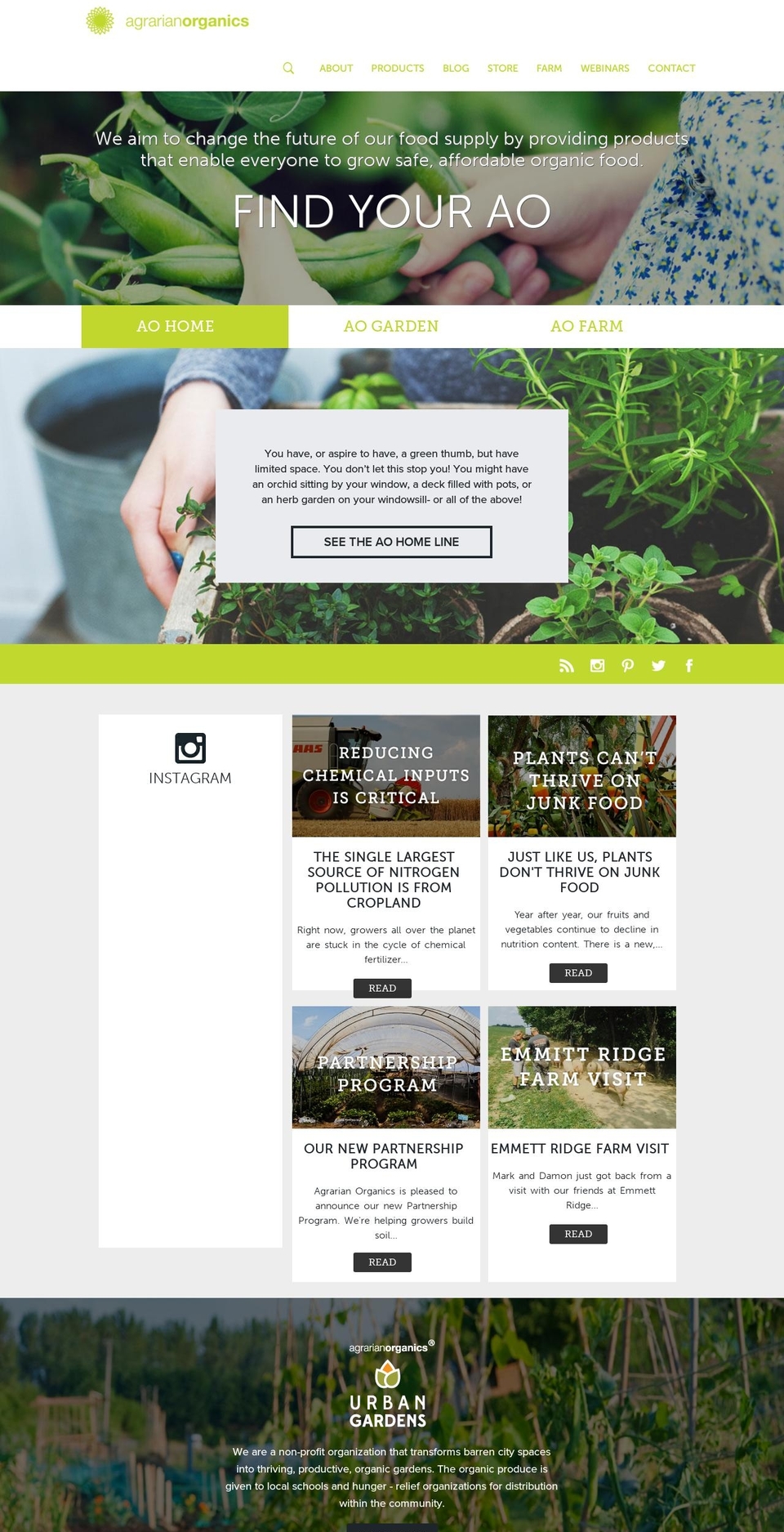 organicthinkaboutit.com shopify website screenshot