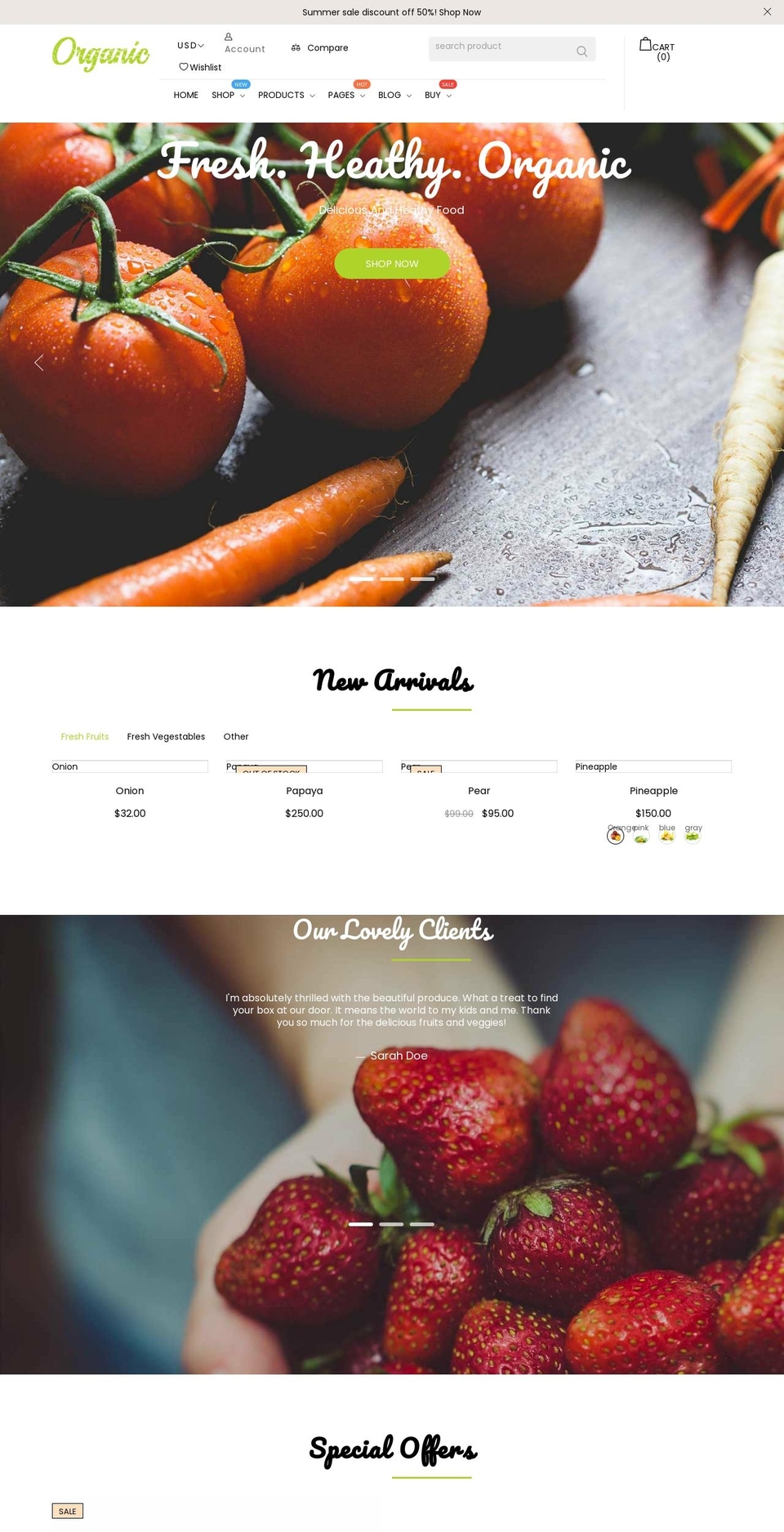 organikbalpazari.com shopify website screenshot