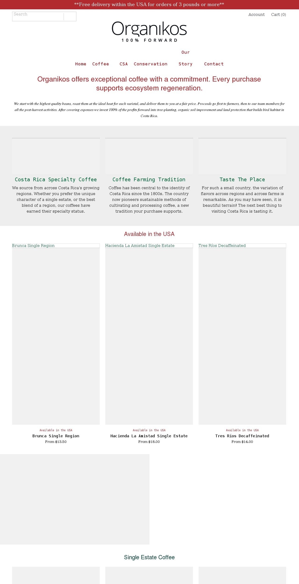 organikos.com shopify website screenshot