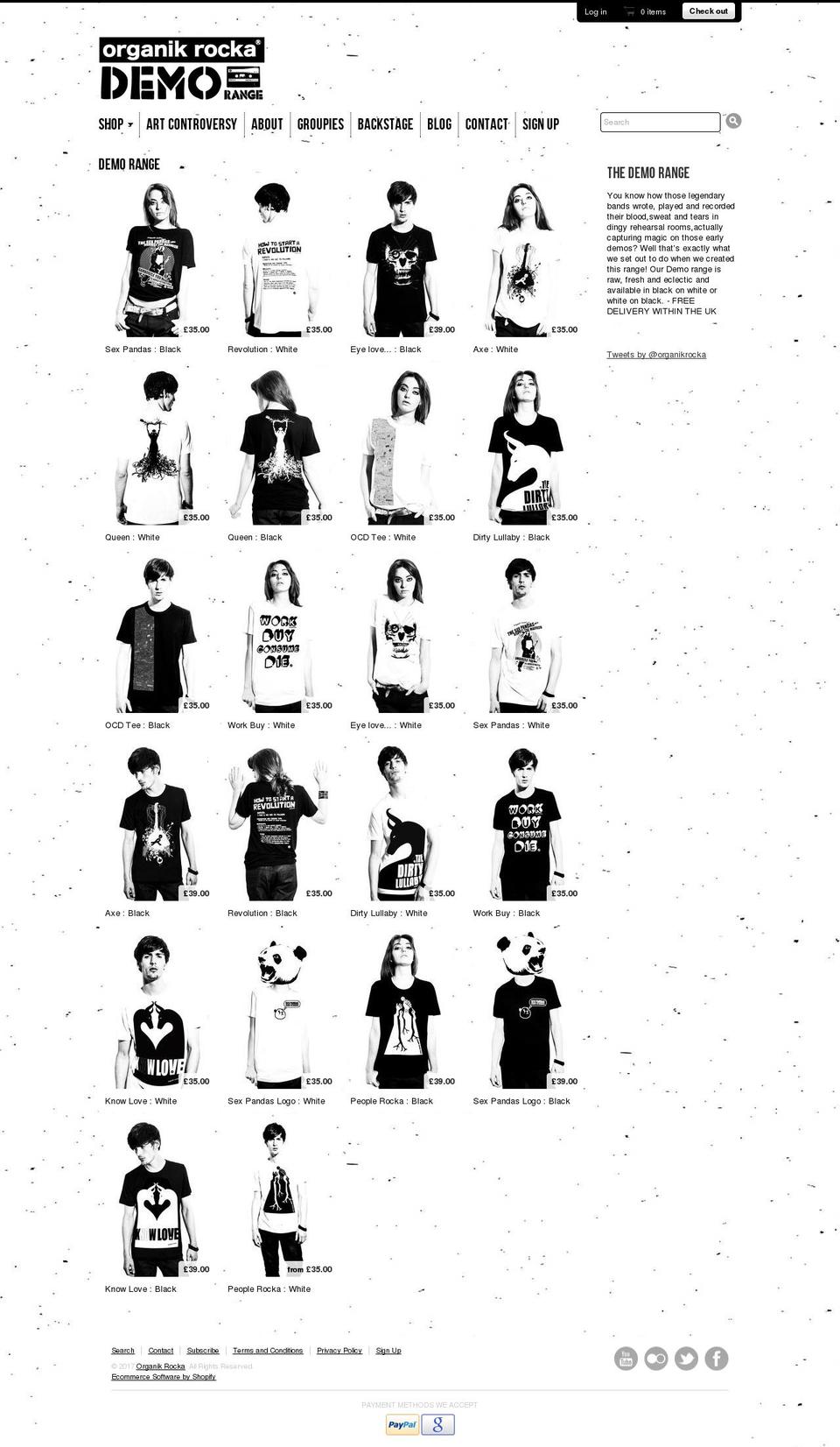 organikrockashop.com shopify website screenshot