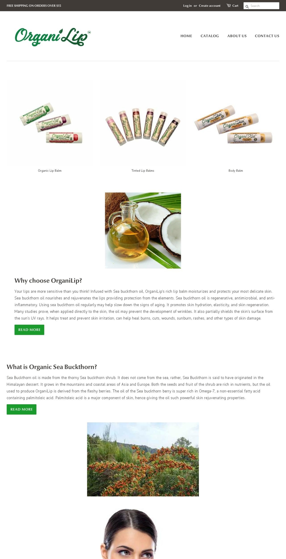 organilip.com — Shopify storefront screenshot