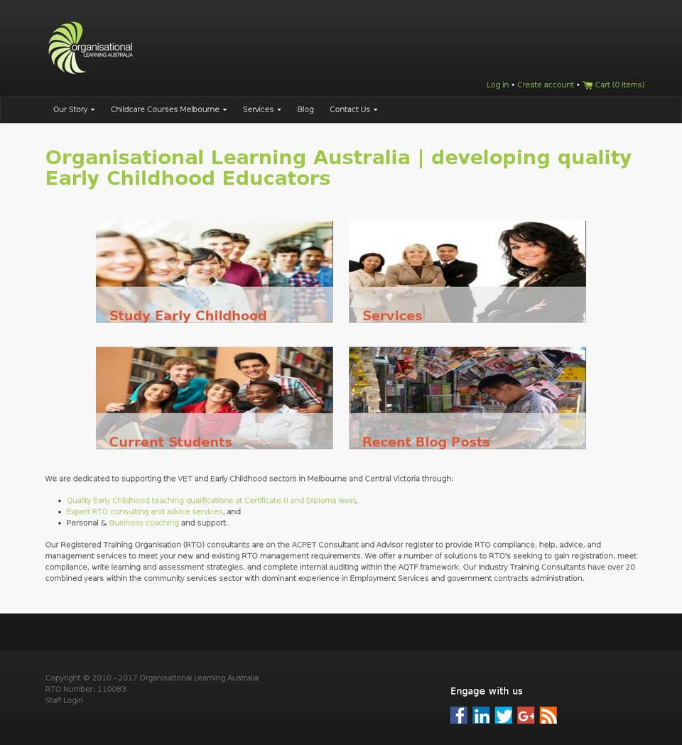 OLA Shopify theme site example organisationallearningaustralia.com.au