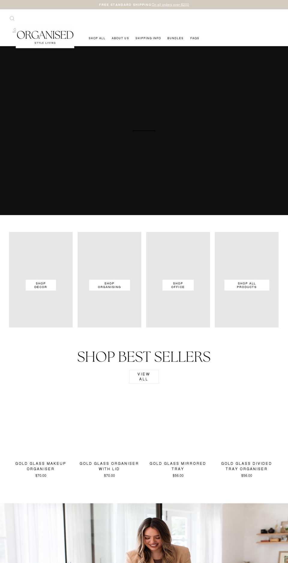 organisedstyleliving.com shopify website screenshot