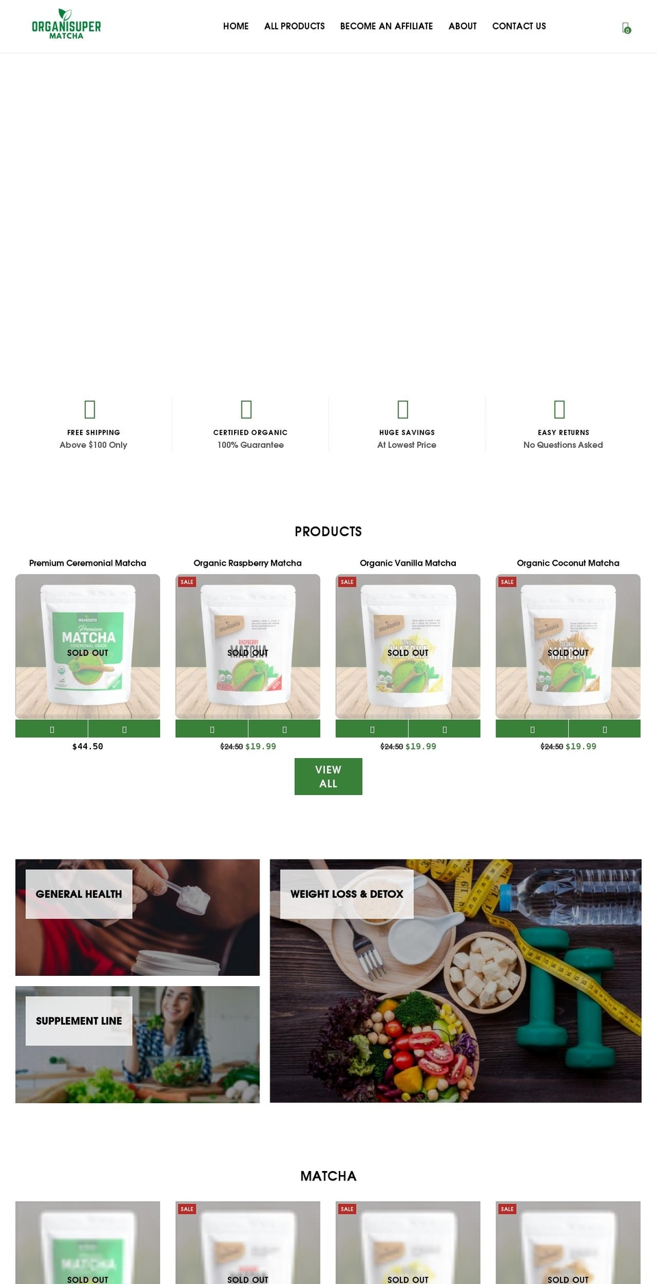 organisuper.com shopify website screenshot