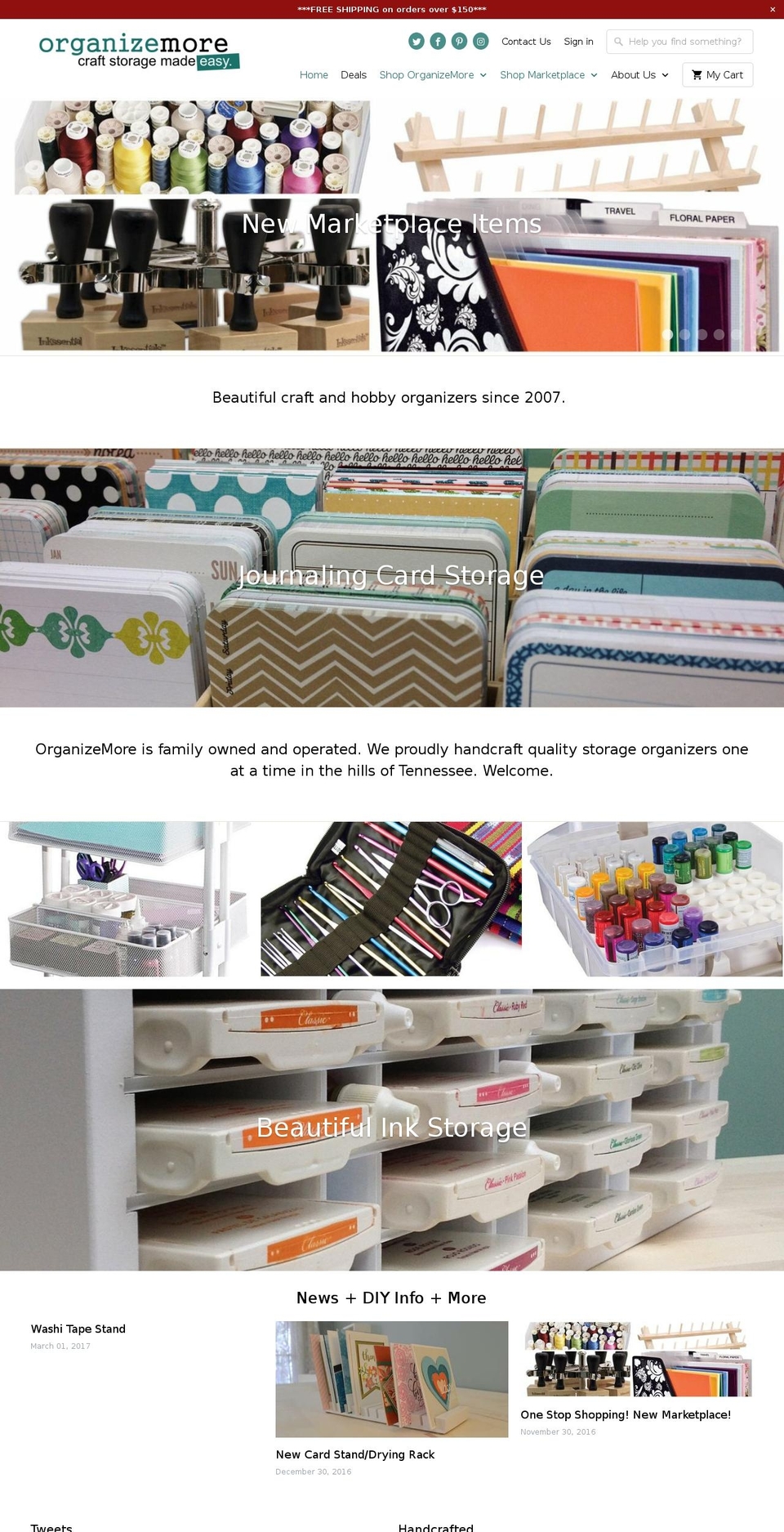 organizemore.com shopify website screenshot