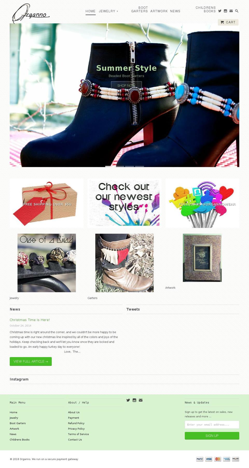 organno.com shopify website screenshot