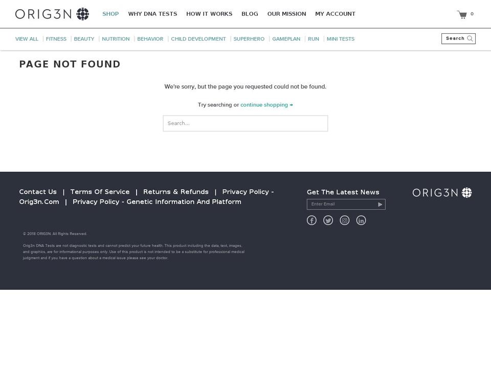 orgi3n.com — Shopify storefront screenshot