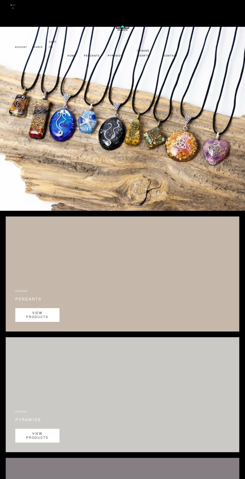 orgonchi.com shopify website screenshot