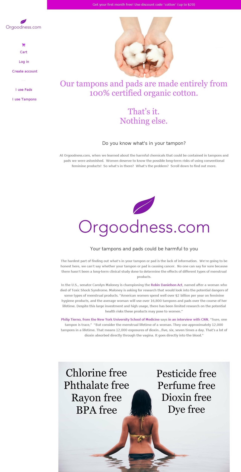 orgoodness.com shopify website screenshot