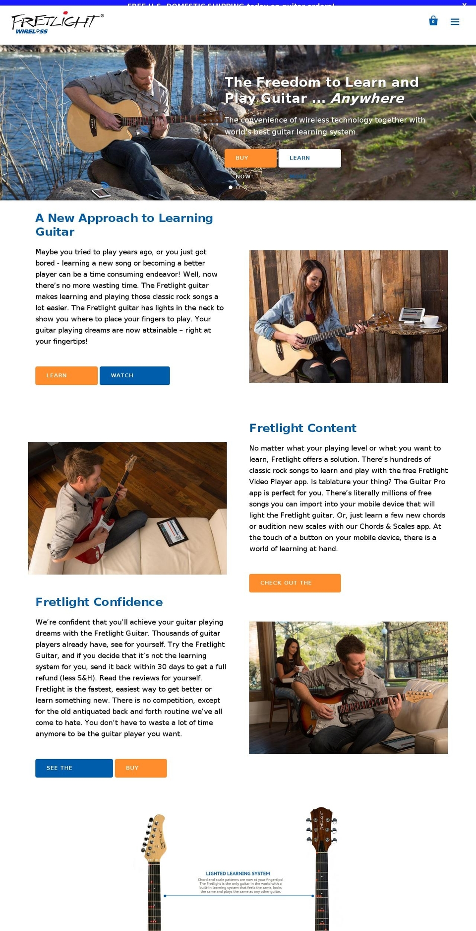 orianthiguitars.com shopify website screenshot
