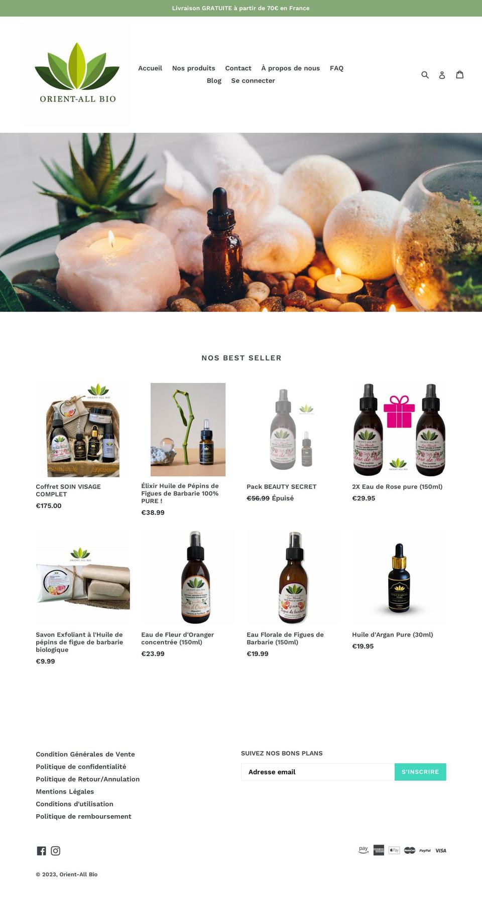orient-all-bio.com — Shopify storefront screenshot